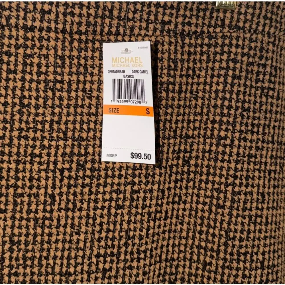 NEW Michael Kors Dark Camel Pencil Skirt, Small & Medium